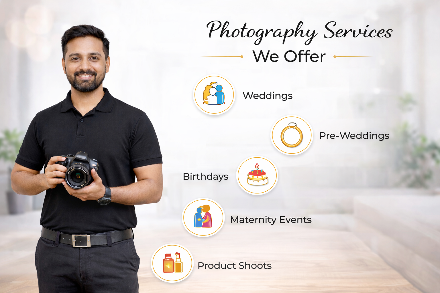 photography services we offer